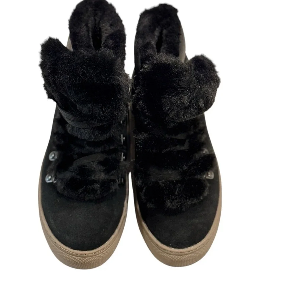 Cougar Women Waterproof Black Suede Fur Winter‎ Boots Size 6